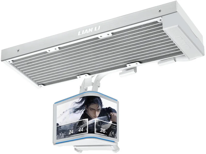 Lian Li Hydroshift II LCD-C 360N Fanless CPU Liquid Cooler (White)
