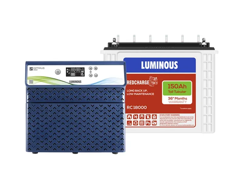 Optimus 2300+ Inverter with 2x Red Charge RC 18000 Batteries