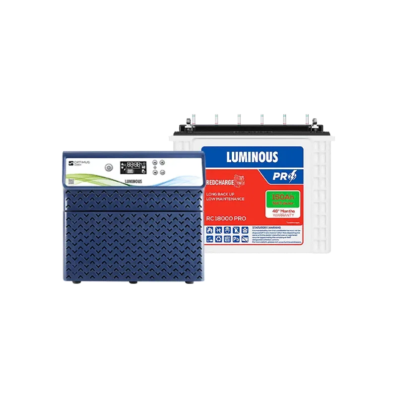 Optimus 2300+ Inverter with 2x Red Charge RC 18000 Pro Batteries
