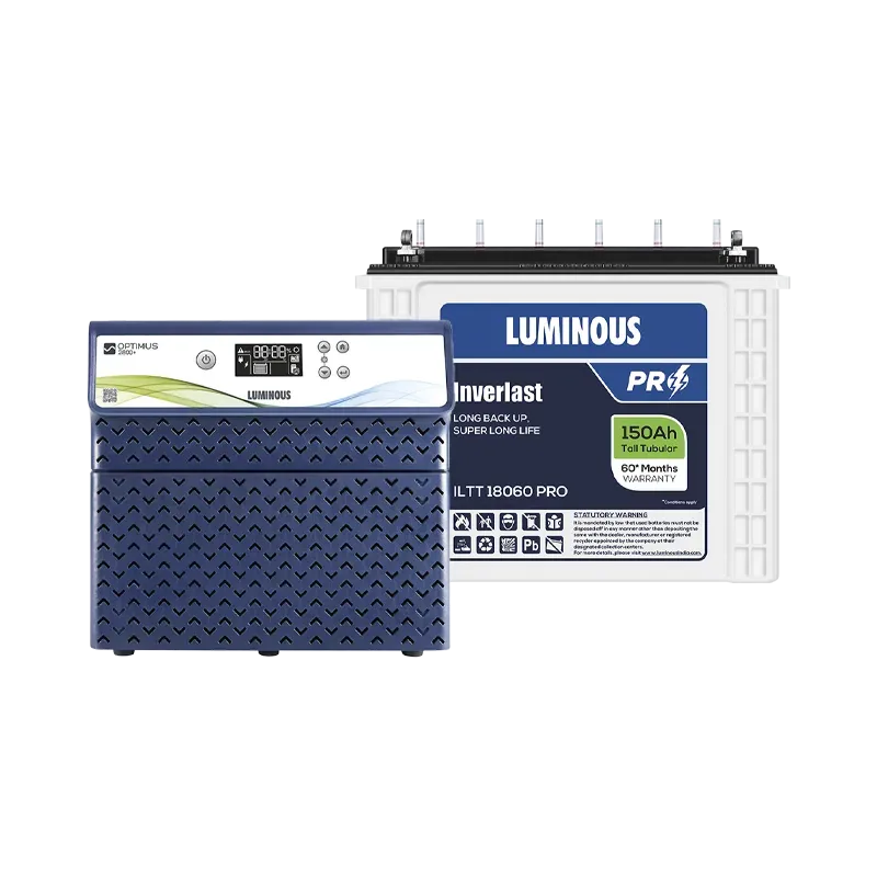 Optimus 2800+ Inverter with 2x Inverlast ILTT 18060 PRO Batteries