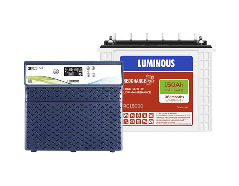 Optimus 2800+ Inverter with 2x Red Charge RC 18000 Batteries