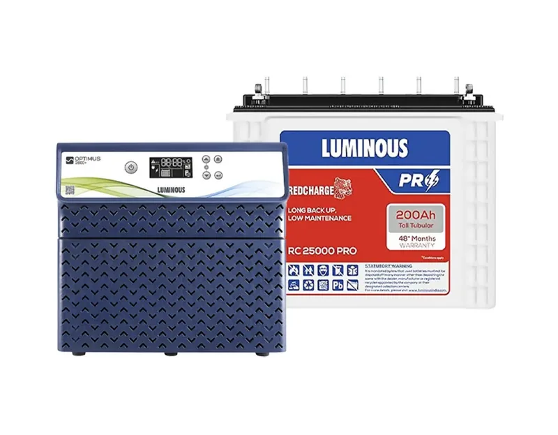 Optimus 2800+ Inverter with 2x Red Charge RC 25000 Pro Batteries