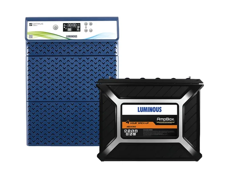 Optimus 3800+ Inverter with 3x AmpBox AB 24060 Batteries