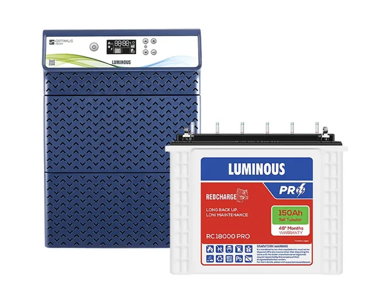 Optimus 4500+ Inverter with 4x Red Charge RC 18000 Pro Batteries