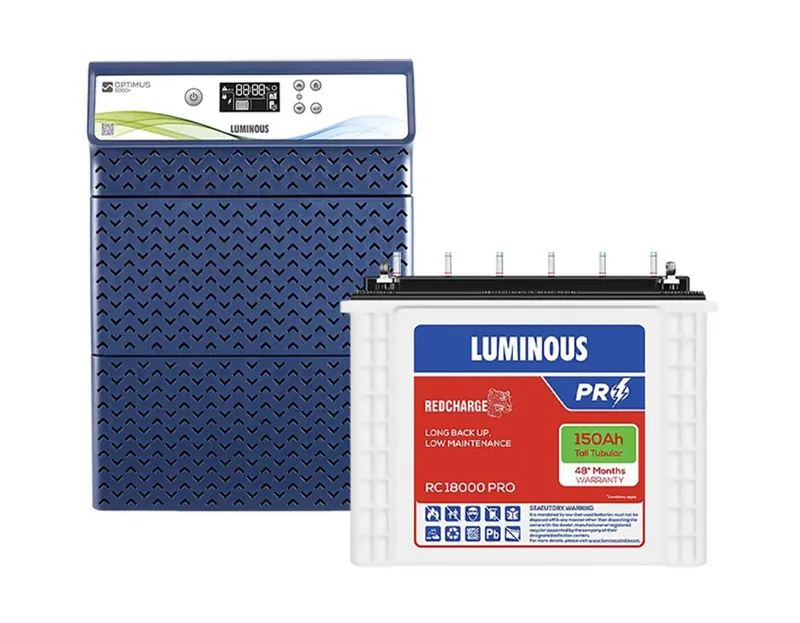 Optimus 6000+ Inverter with 4x Red Charge RC 18000 Pro Batteries