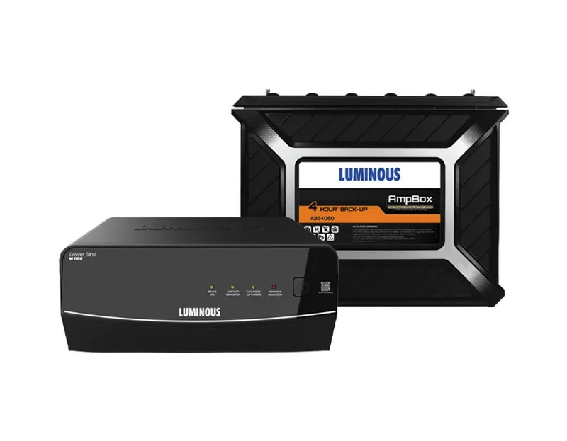Power Sine M 1100 Inverter with AmpBox AB24060 Battery