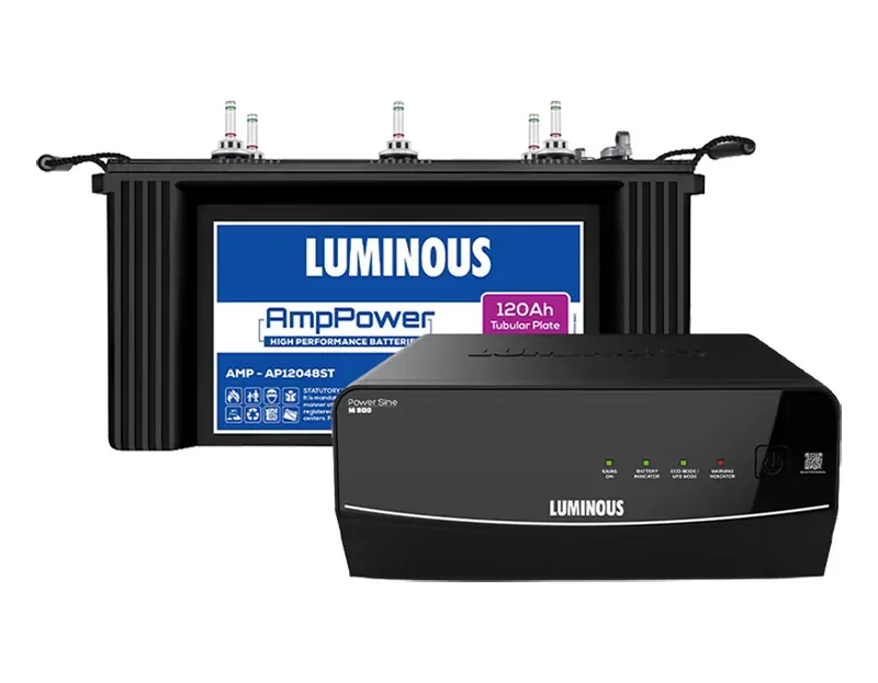 Power Sine M 900 Inverter with AmpPower AMP-AP12048ST Battery