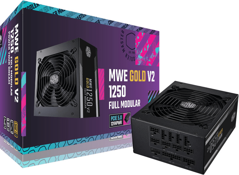 Cooler Master MWE 1250 Gold V2 ATX 3.1 Fully Modular Power Supply