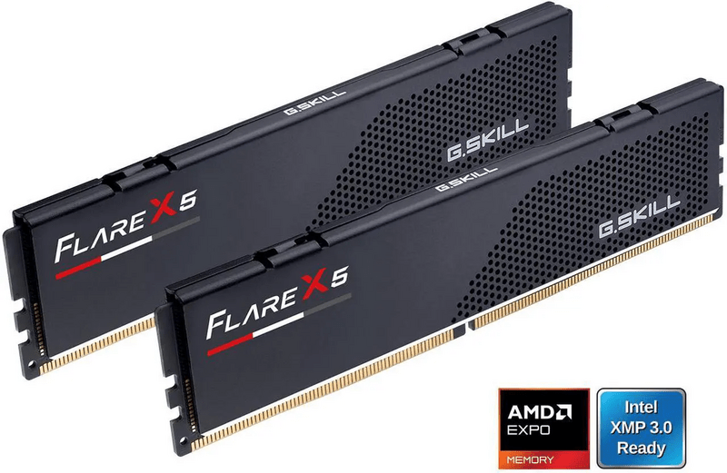 G.Skill 32 GB DDR5 (16*2) Flare X5 6000MHz (CL30) RAM F5-6000J3038F16GX2-FX5